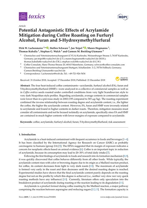 Potential Antagonistic Effects of Acrylamide Mitigation during 